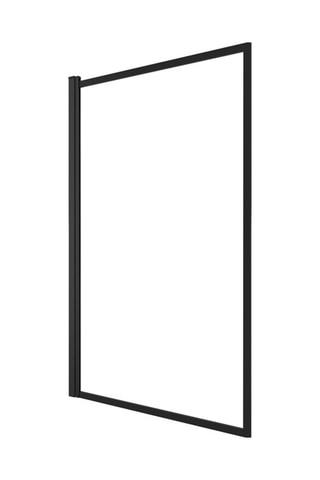Pare-baignoire pivotant Transparent et noir