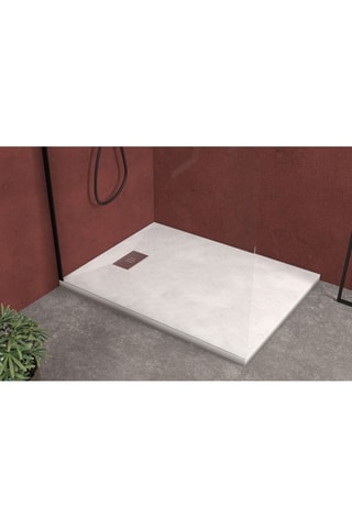 Receveur avec grille linéaire Stone 2 - 90 x 120 x 2,6 cm