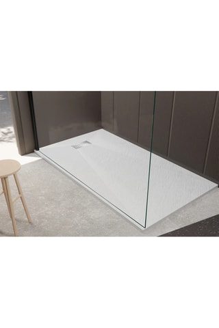 Receveur avec grille linéaire Stone 2 - 90 x 160 x 2,6 cm