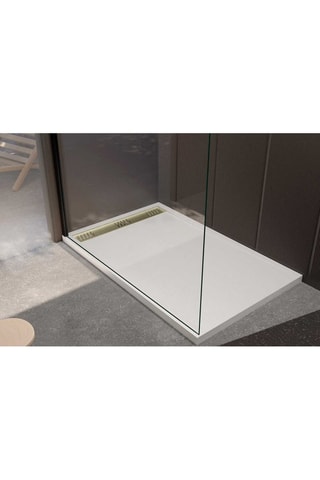 Receveur avec grille caniveau Athéna - 90 x 140 x 3 cm