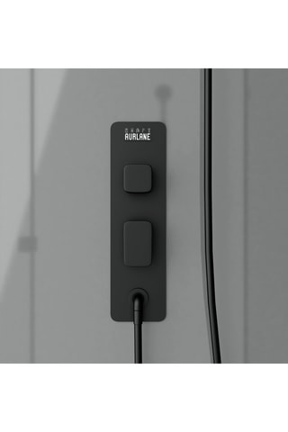 Cabine de douche quart de cercle Noir