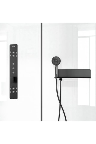 Cabine de douche rectangulaire - Noir