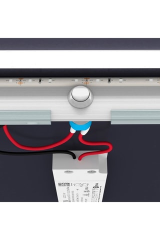 Miroir de salle de bain rond avec éclairage LED