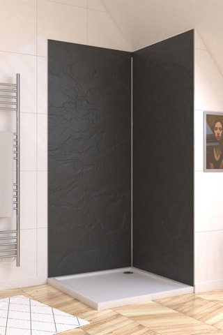 Panneau mural Homestone - Ardoise - 90 x 210 cm