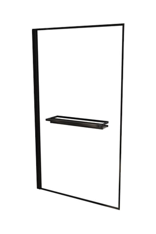 Pare baignoire 3-en-1 Dark Edge - Noir - 130 x 75 cm