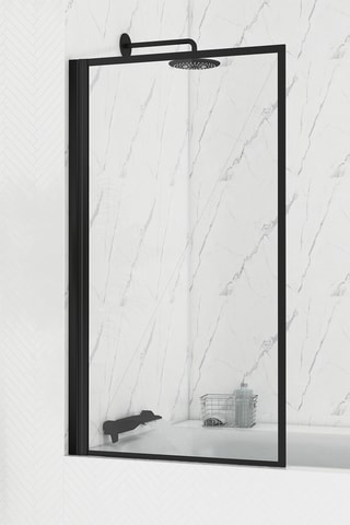 Pare baignoire Dark Edge - Noir - 140 x 80 cm