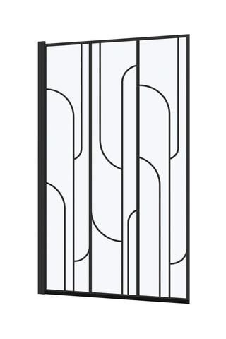 Pare baignoire Gatsby - Noir - 140 x 80 cm