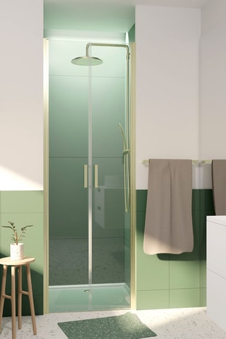 Porte de douche Saloon - Doré