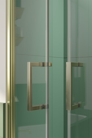 Porte de douche Saloon - Doré