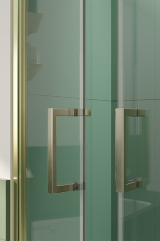 Porte de douche Saloon - Doré