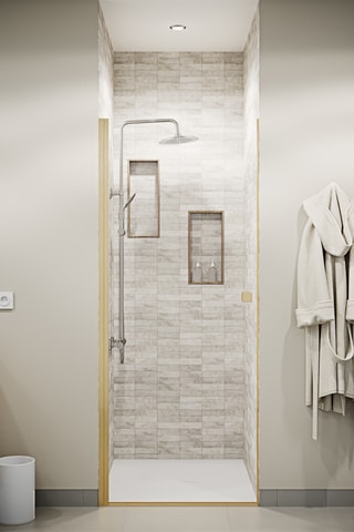 Porte de douche Essentiel - Doré