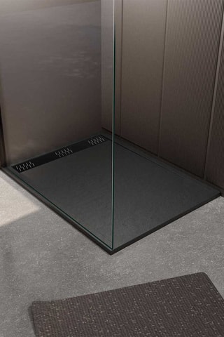 Receveur Athena - Noir - 90 x 120 x 3 cm