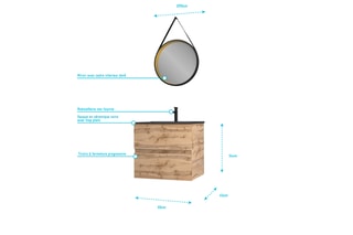 Ensemble de salle de bain Timber - 3 pièces