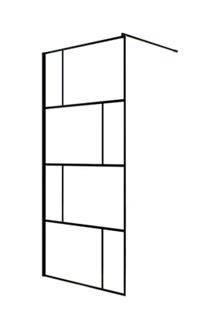 Paroi de douche Bricks - Noir