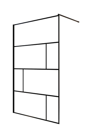 Paroi de douche Bricks - Noir