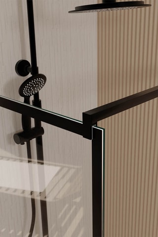 Paroi de douche Bricks - Noir