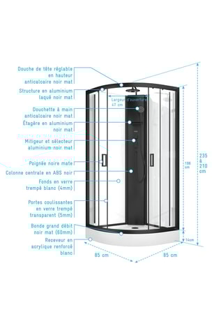 Cabine de douche LIFT UP 3