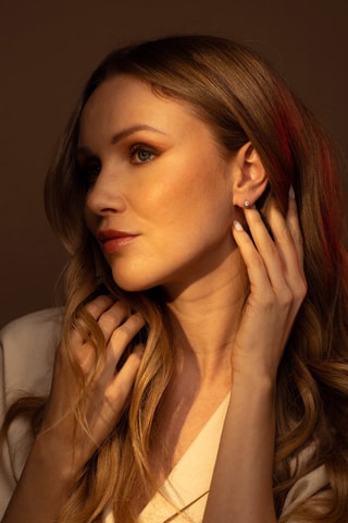 Oorbellen Grands Ronds Witgoud 