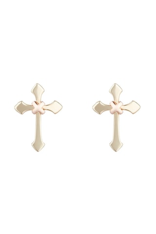 Oorbellen Cruz Geelgoud en Roségoud