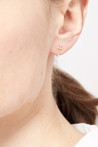 Oorbellen Cruz Geelgoud en Roségoud