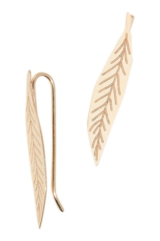 Oorbellen Gold leaf Geelgoud