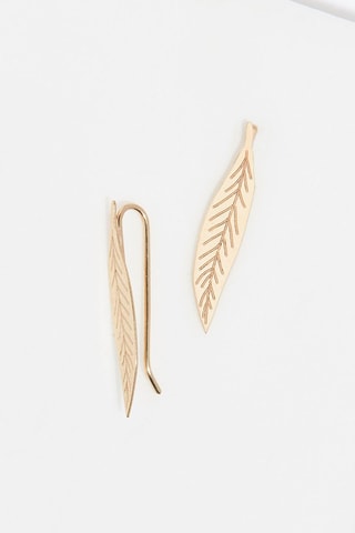 Oorbellen Gold leaf Geelgoud