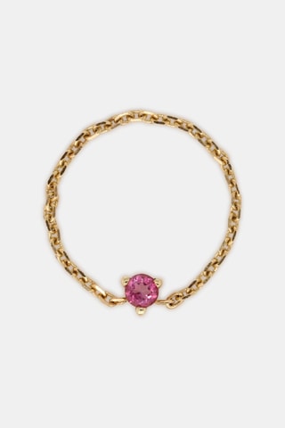 Ring Millie - Geelgoud en Topaas