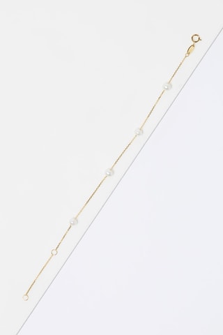 Armband Delicat 
Geelgoud en Cultivéparels