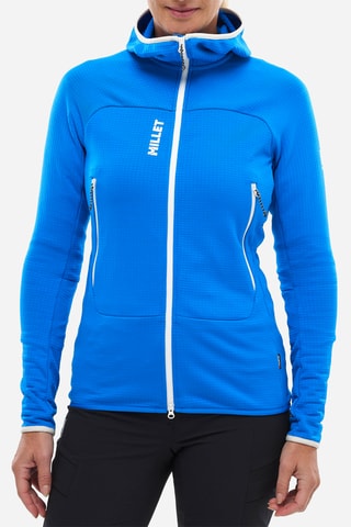 Veste polaire Fusion Grid - Bleu électrique