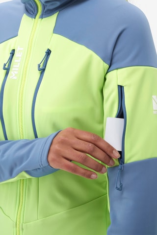 Veste de ski Pierra - Vert citron et bleu cobalt