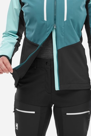 Veste de ski à capuche - Turquoise et vert d’eau
