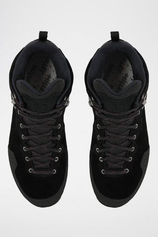 Chaussures montantes de randonnée en croûte de cuir nubuck - Noir