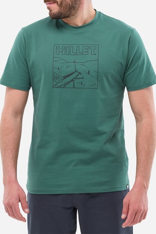 T-shirt en coton biologique Cimaï Climb - Vert