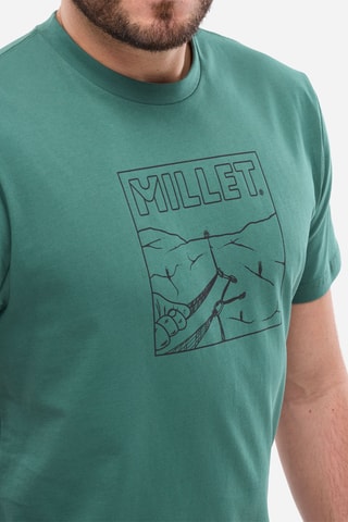 T-shirt en coton biologique Cimaï Climb - Vert