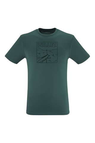 T-shirt en coton biologique Cimaï Climb - Vert