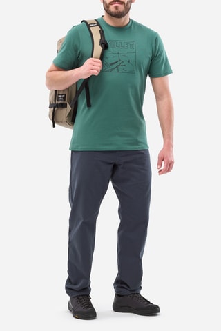 T-shirt en coton biologique Cimaï Climb - Vert