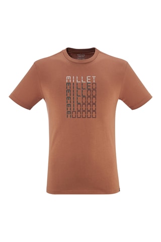 T-shirt en coton biologique Chamonix Typo - Rouge brique