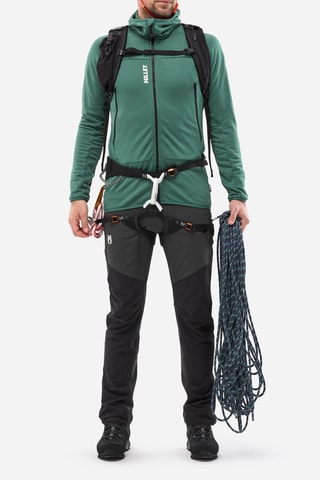 Veste polaire à capuche Fusion - Vert foncé 