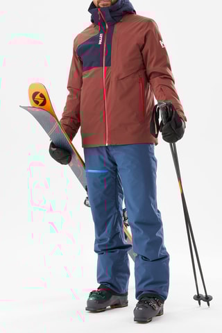 Veste de ski Atna - Rouge brique et bleu marine