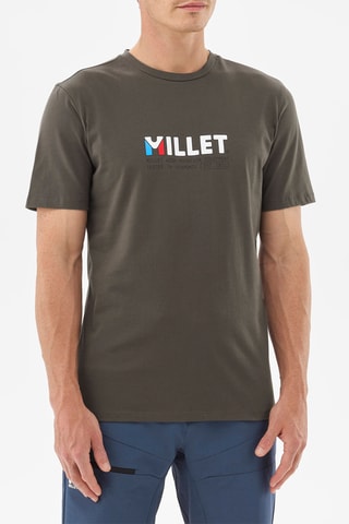 T-shirt en coton biologique - Vert olive