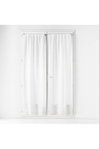 2 voilages Carlin - Blanc - 2 x 70 x 200 cm