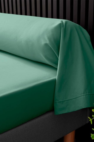 Taie de traversin en percale de coton 78 fils/cm² Percaline - Vert