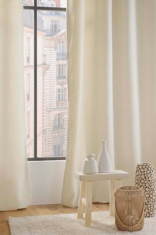 Rideau Wooly - Naturel - 140 x 240 cm