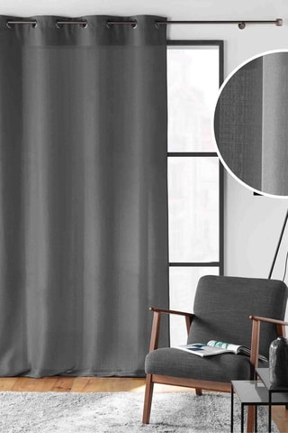 Rideau Soline - Gris - 140 x 260 cm