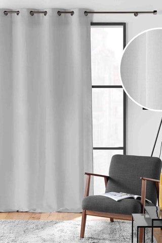 Rideau Soline - Gris - 140 x 260 cm