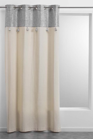 Rideau New Sultan - Crème et gris - 140 x 240 cm