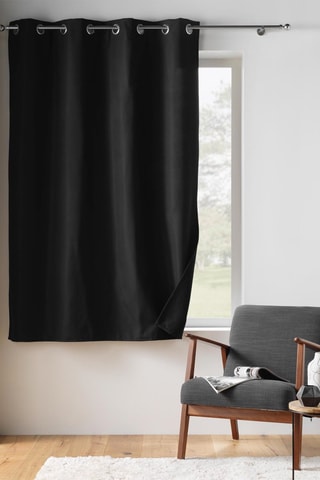 Rideau Micropolar - Noir - 135 x 185 cm