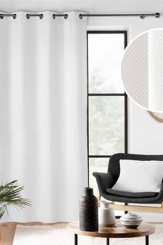 Rideau Java - Blanc - 140 x 260 cm