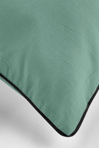 Parure de couette en coton 57 fils/cm² Linette - Sauge