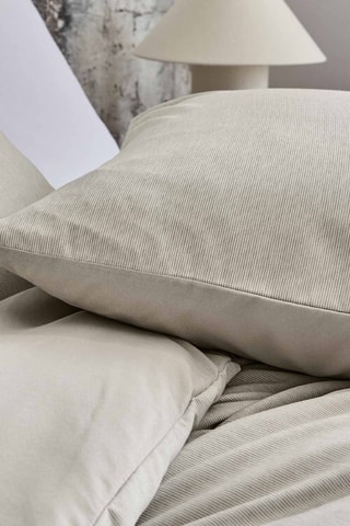 Parure de couette Azura - Ecru et gris